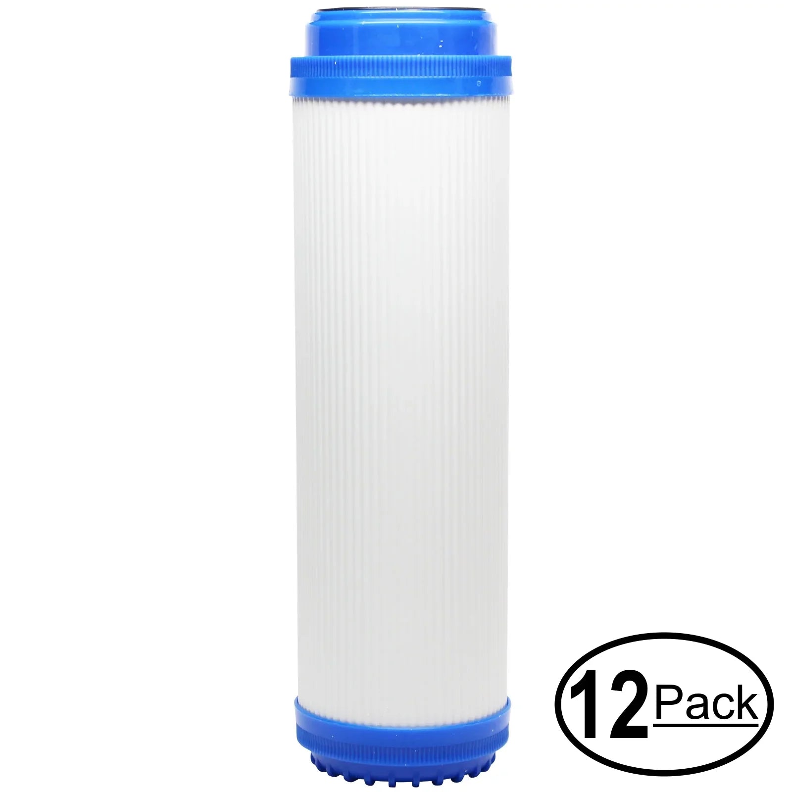 12-Pack Replacement for H2O Distributors UCF-02-38-USA Granular Activated Carbon Filter - Universal 10-inch Cartridge for H2O Distributors Dual Stage Under Sink System - Denali Pure Brand