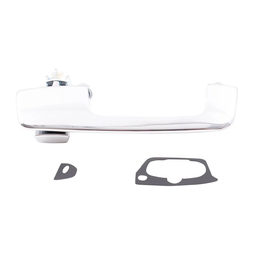 Brock Replacement Passengers Outside Exterior Front Rear Chrome Door Handle Matching with Pickup Truck SUV Van 55075648 Fits select: 1991-1993 DODGE D-SERIES D200/D250