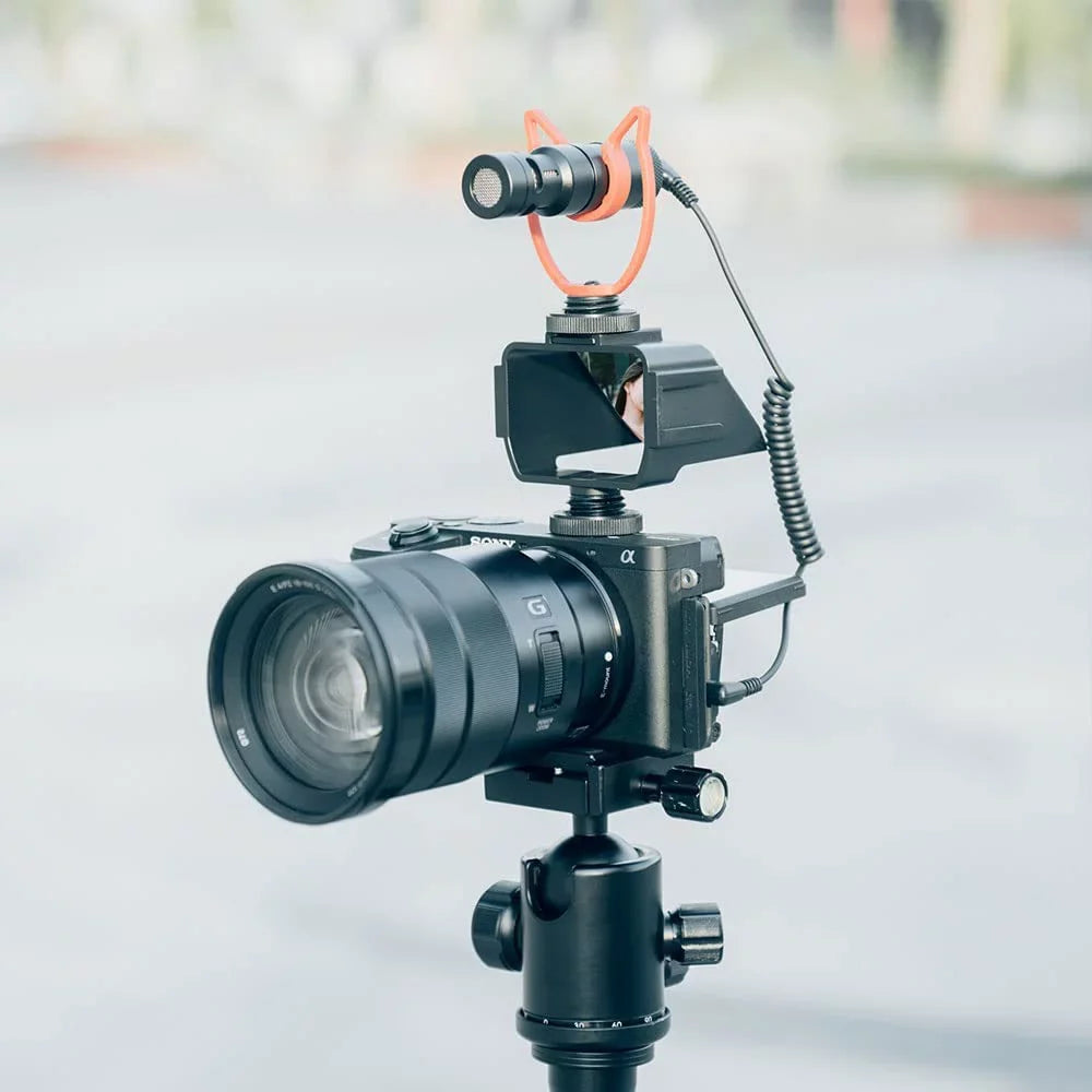Camera Vlog Selfie Flip Screen, Cold Shoe Mic Light Mount Adapter for Sony A7RIV A7RIII A7RII A7III A7II A6000 A6300