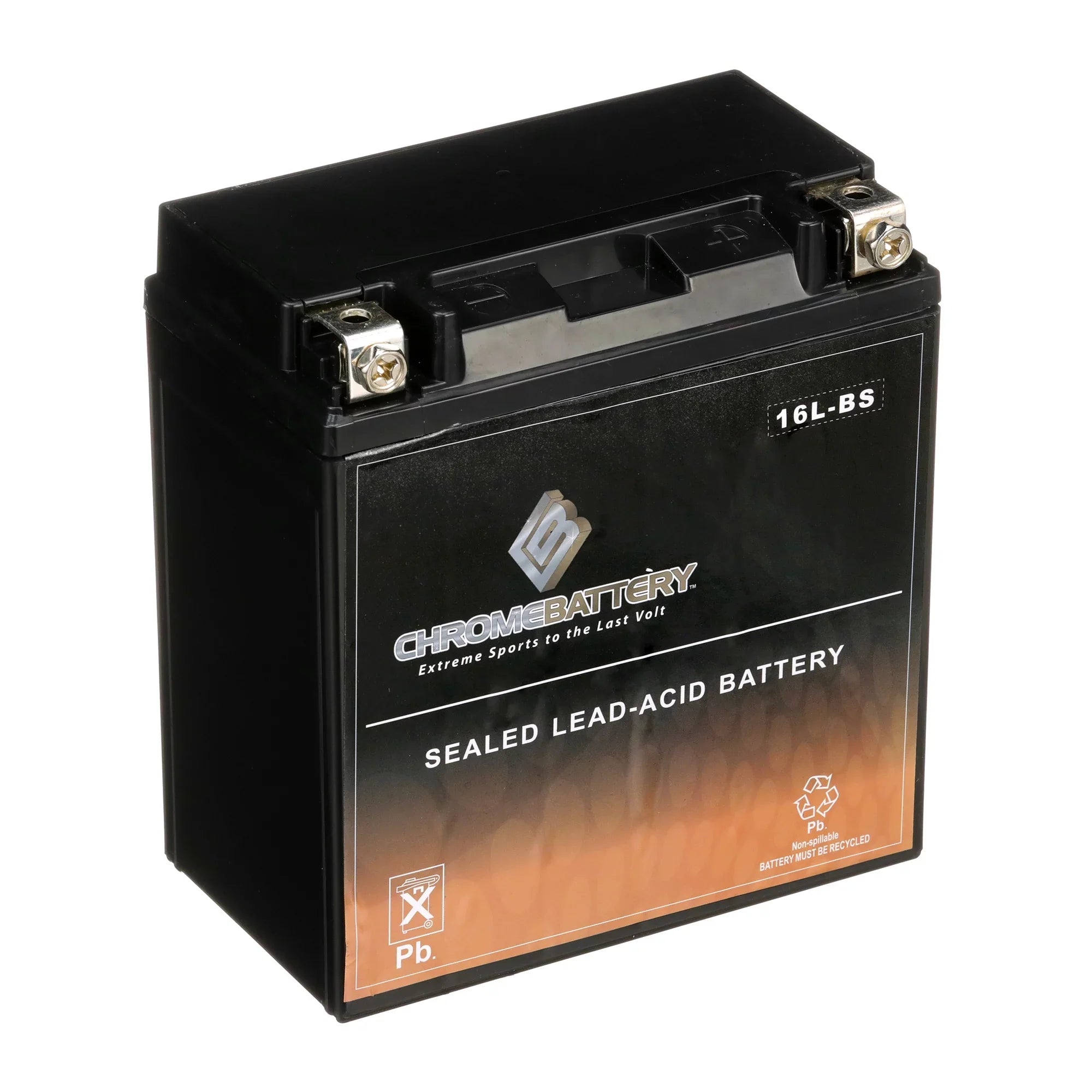 Chrome Battery YTX16L-BS (16L-BS 12 Volt,14 Ah, 230 CCA) Jet Ski Battery for Kawasaki Js650 Sx 1987