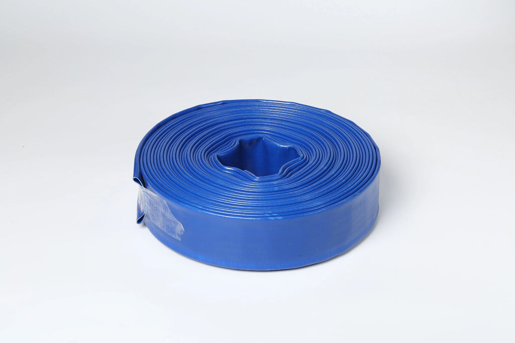 1.5" 1-1/2" In Dia x 100 ft Heavy Duty Flat Lay Sump Pump Discharge and Backwash PVC Hose 4 Bar (100)