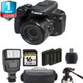 Canon PowerShot SX70 HS Digital Camera + Extra Battery + Flash+ 1 Yr Warranty