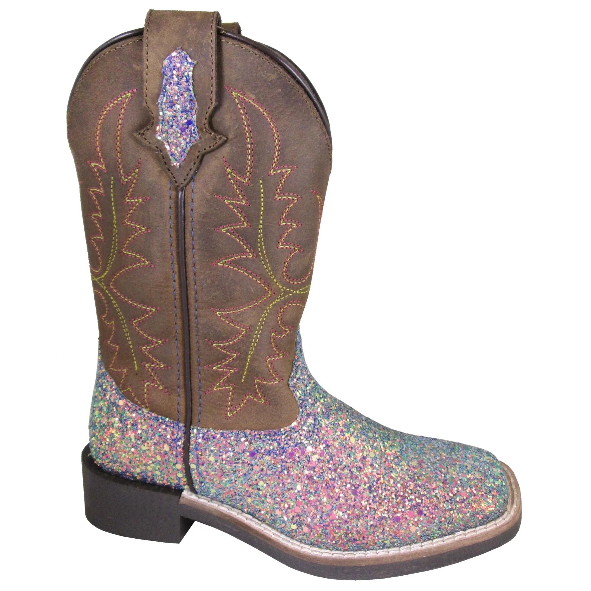 Smoky Mountain Girls' Little Ariel Western Boot Broad Square Toe Pink 3.5 D(M) US