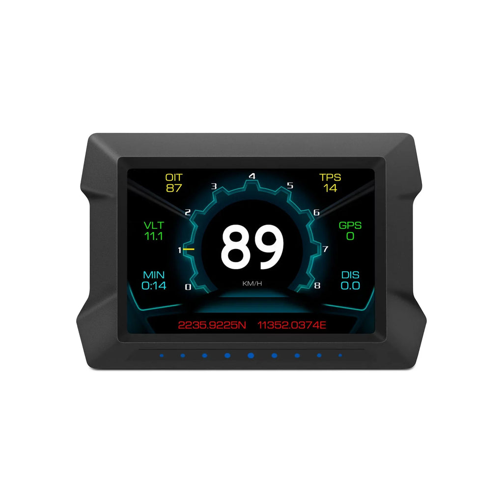 Multi-Functions Trip Computer P22 Universal Car HUD Car Gauge, OBDⅡ Diagnostic and Slope Meter Digital Speedometer Driving Computer Overspeed for All Vehicles