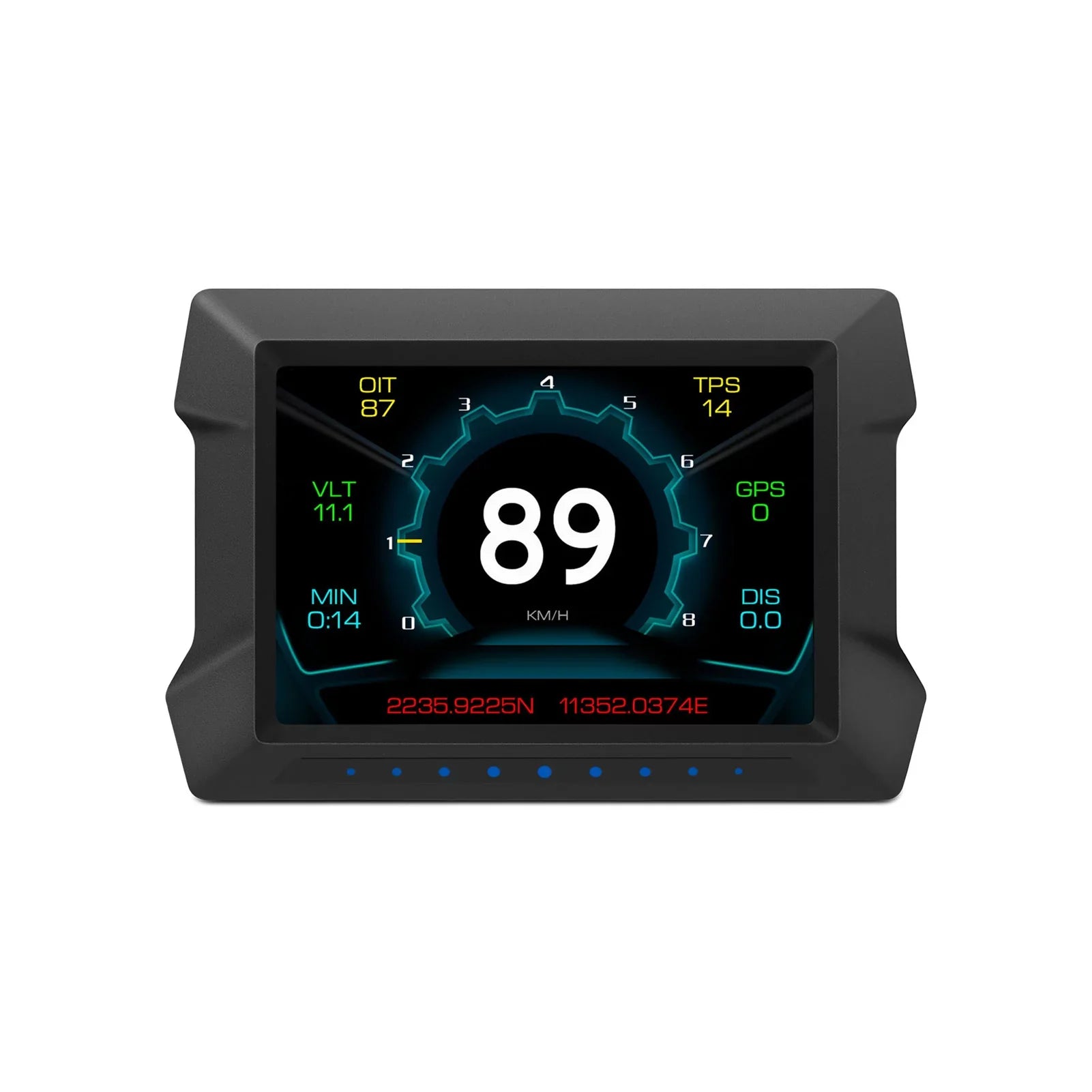 Multi-Functions Trip Computer P22 Universal Car HUD Car Gauge, OBDⅡ Diagnostic and Slope Meter Digital Speedometer Driving Computer Overspeed for All Vehicles