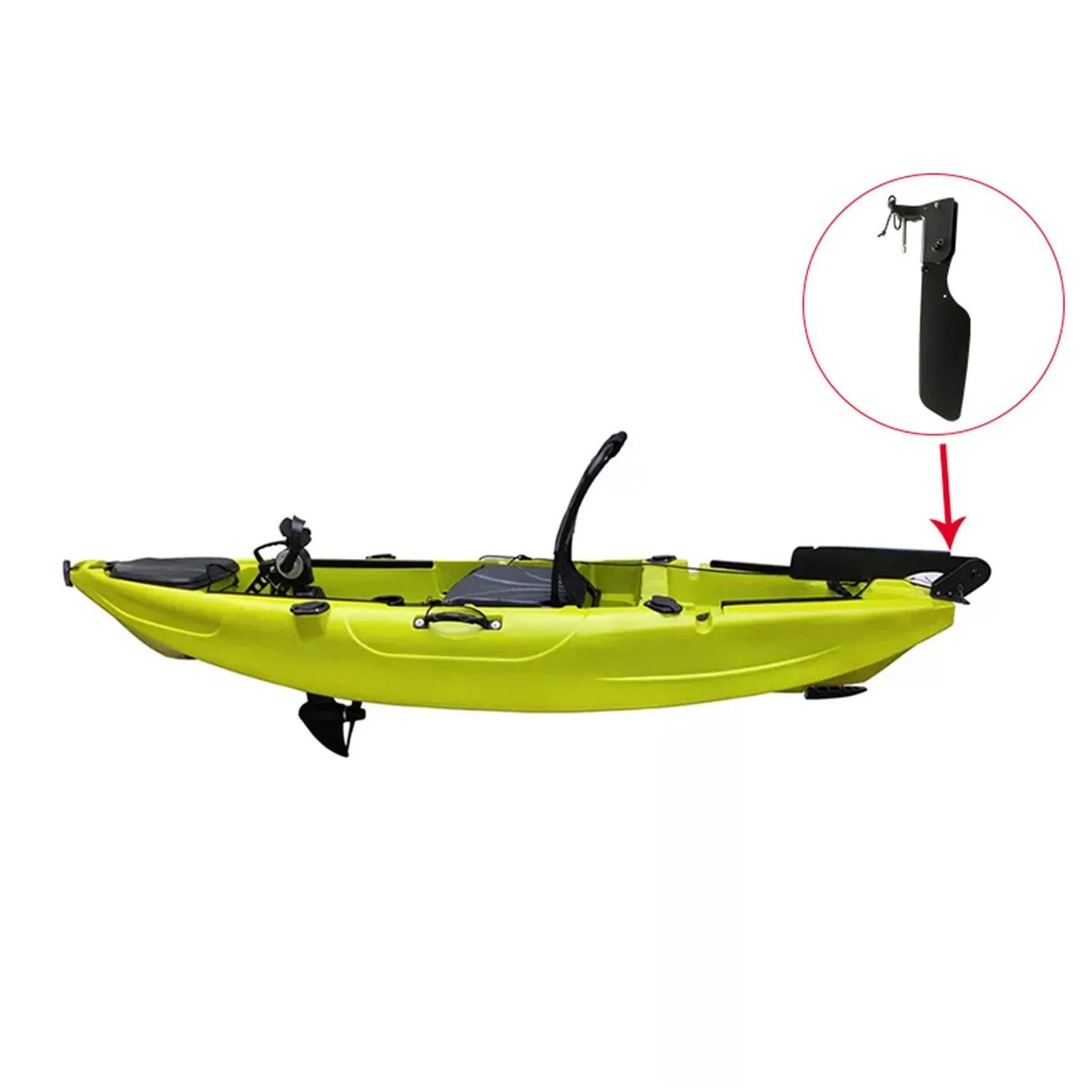 funtasica Kayak Rudder Canoeing Accessory Ship Supplies, Universal, Fishing Canoe Craft Rudder Watercraft Rudder for Fishing Craft