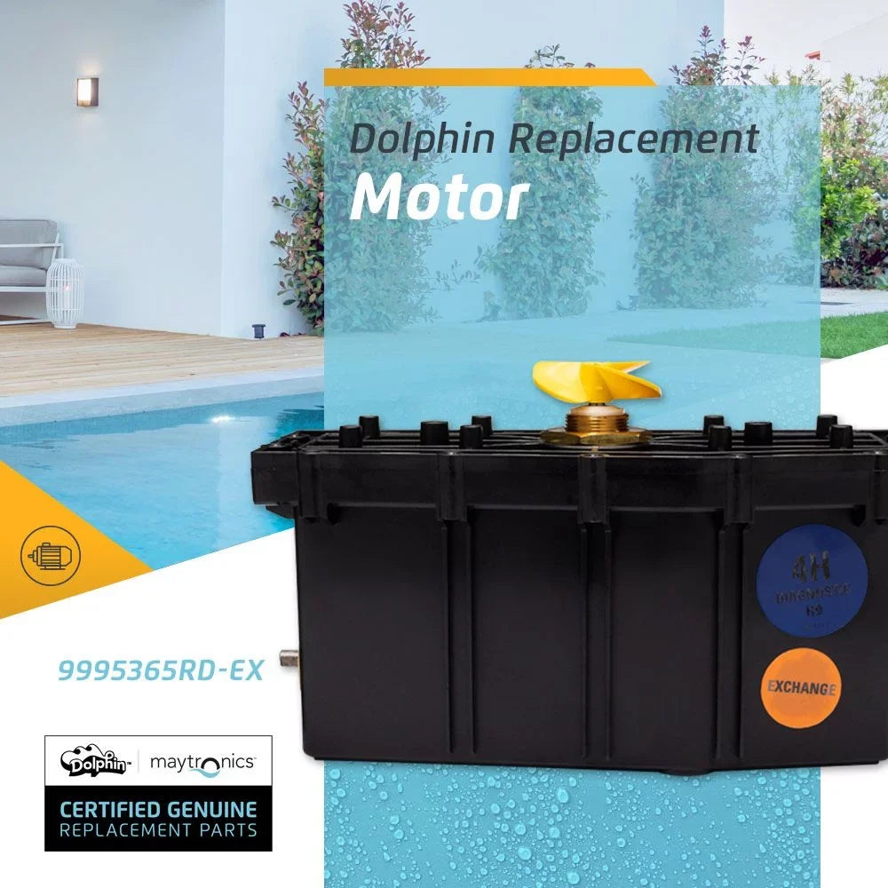 Dolphin Genuine Replacement Part — Robotic Pool Cleaner Motor Unit — Part Number 9995365RD-EX