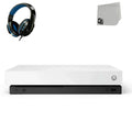 Microsoft Xbox One X 1TB, 4K Ultra HD White Console Only with Headset BOLT AXTION Bundle Used