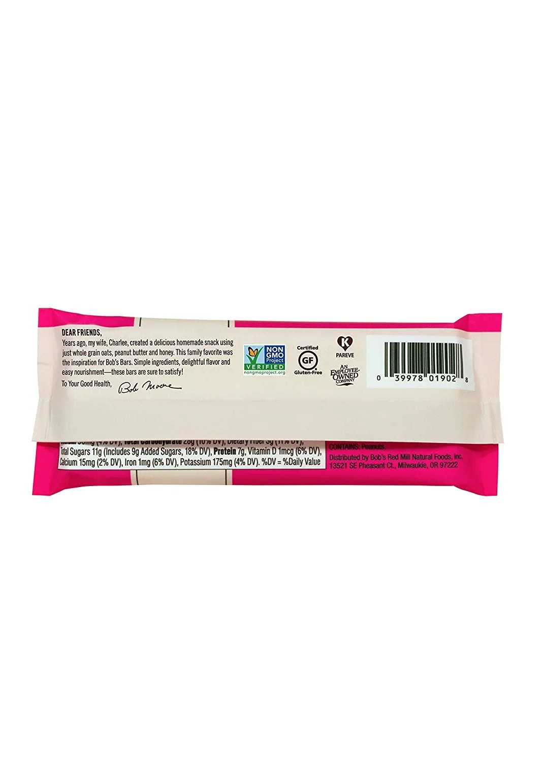 Bob's Red Mill Bob's Bar Peanut Butter Jelly & Oats -- 12 Bars