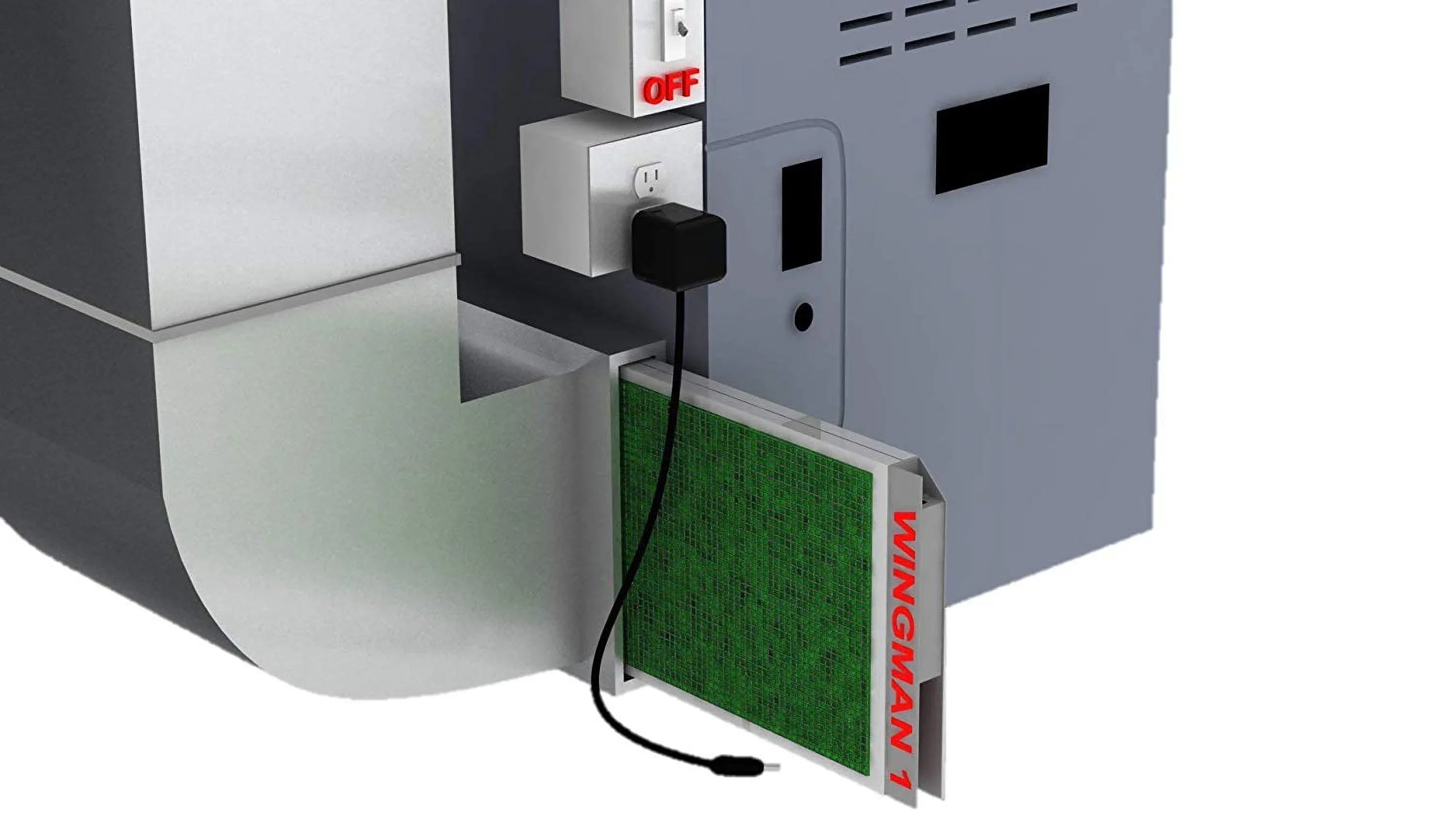 12x20x1 Electronic Air Filter Including Year Supply of Replacement Pads - Homeowner Installed- Simply Replace Your Current AC Furnace Air Filter and PLUG IT IN!