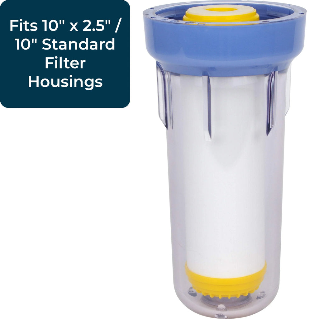 SpiroPure SP-WS-10 10” x 2.5” Cation Resin Water Softener Cartridge WS-10 155319-43 (Case of 12)