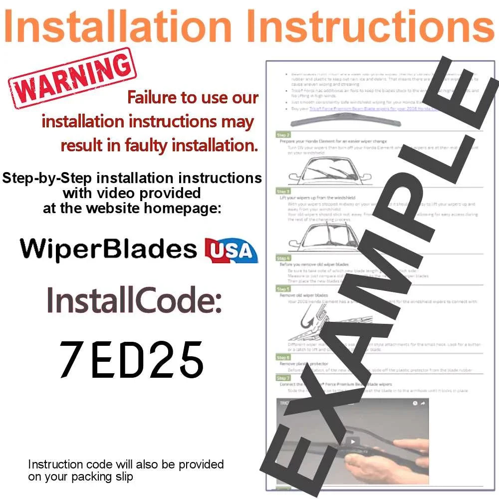 Performance Beam Wipers (Set of 2) Suitable with 2004 Kia Spectra