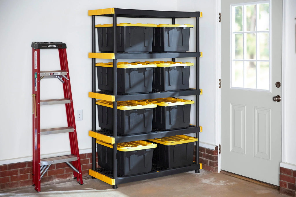 Project Source Commander 48-in W x 20-in D x 72-in H 5-Tier Heavy Duty Plastic Utility in the Freestanding Shelving Units