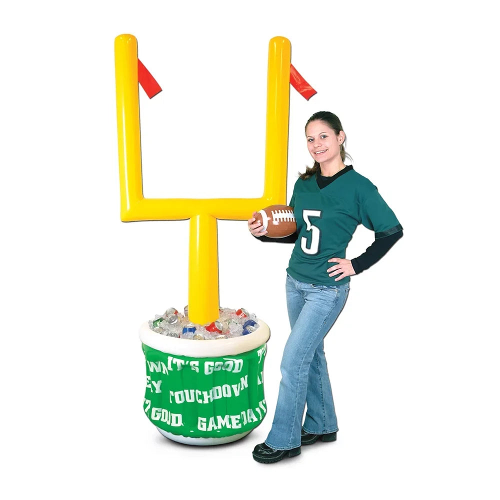Inflatable Goal Post Cooler with Football 28"W X 6 2"H - 1 Pack