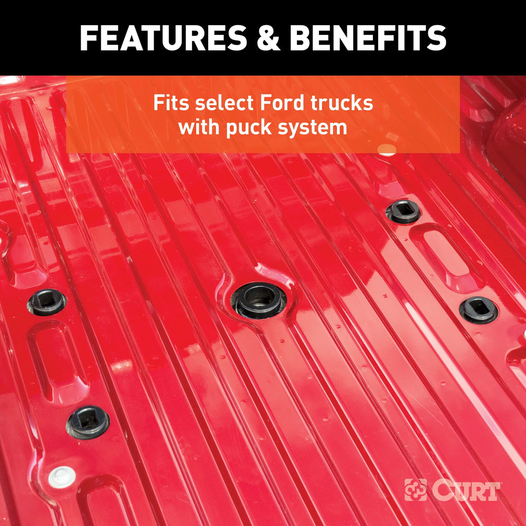 CURT 16027 Replacement Silverado, Sierra 2500, 3500, Ford F250, F350 Puck System 5th Wheel Adapter with Standard Rails, 25,000 lbs Fits select: 2020-2024 CHEVROLET SILVERADO, 2020-2024 GMC SIERRA