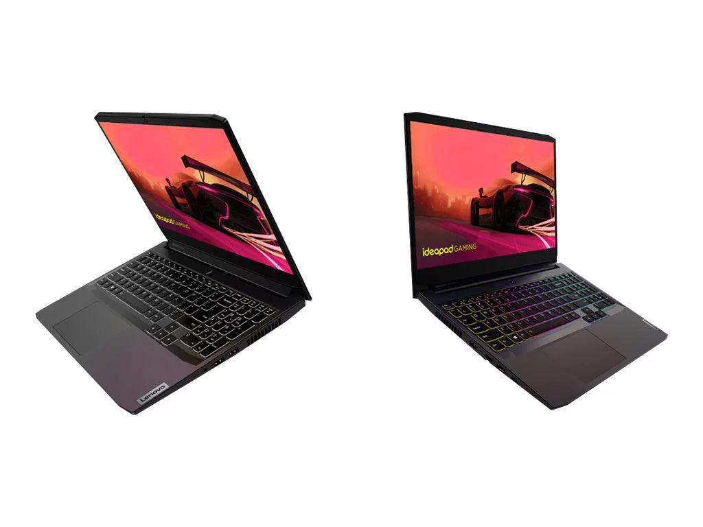 Lenovo IdeaPad Gaming 3 15ACH6 82K2 - 180-degree hinge design - AMD Ryzen 7 - 5800H / up to 4.4 GHz - Win 11 Home - GF RTX 3050 - 16 GB RAM - 512 GB SSD NVMe - 15.6" IPS 1920 x 1080 (Full HD) @ 120 Hz - 802.11a/b/g/n/ac/ax - shadow black - kbd: US