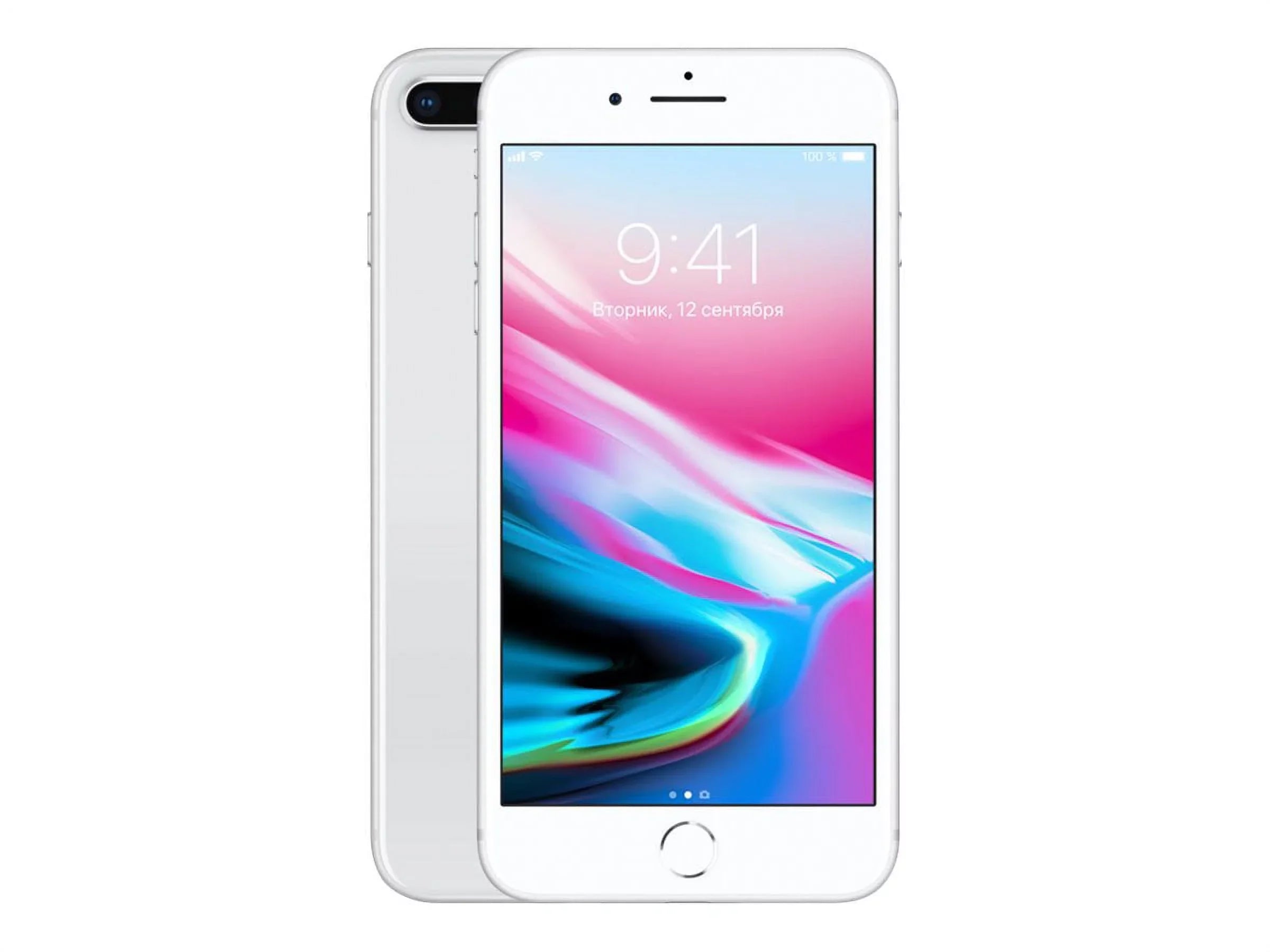 Restored Apple iPhone 8 Plus 256GB, Silver - Unlocked LTE (Refurbished)
