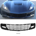 Kojem Front Lower Grille for 2014-2019 Chevrolet Corvette C7 All Models Z06 Style Bumper Protection Painted Glossy Black Plastic (W/O Front Camera Bracket)