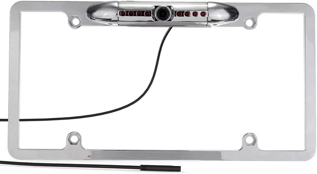 CAM106 Backup Camera License Plate HD Night Vision Rear View 170° Angle Waterproof Matching with Alpine Car Radio