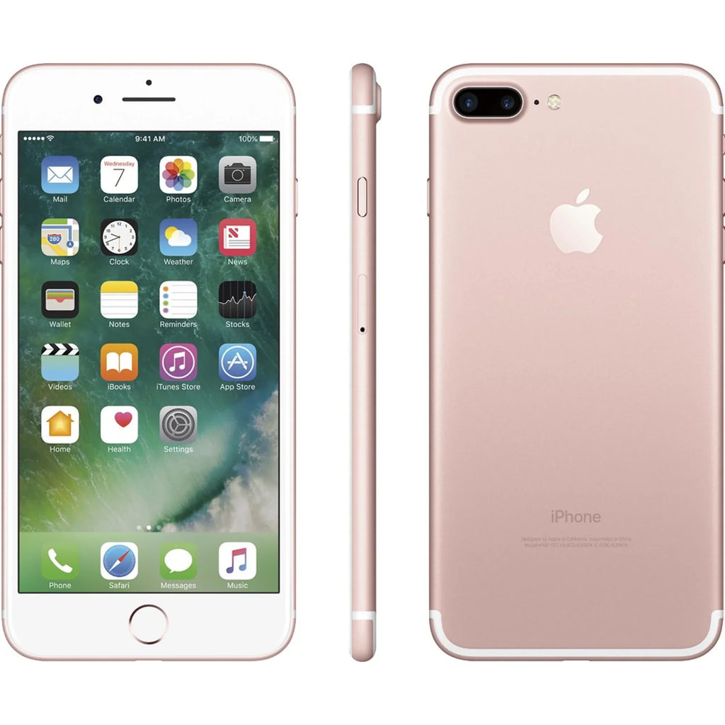 Restored Apple iPhone 7 Plus 256GB Rose Gold GSM Unlocked (AT&T + T-Mobile) Smartphone (Refurbished)