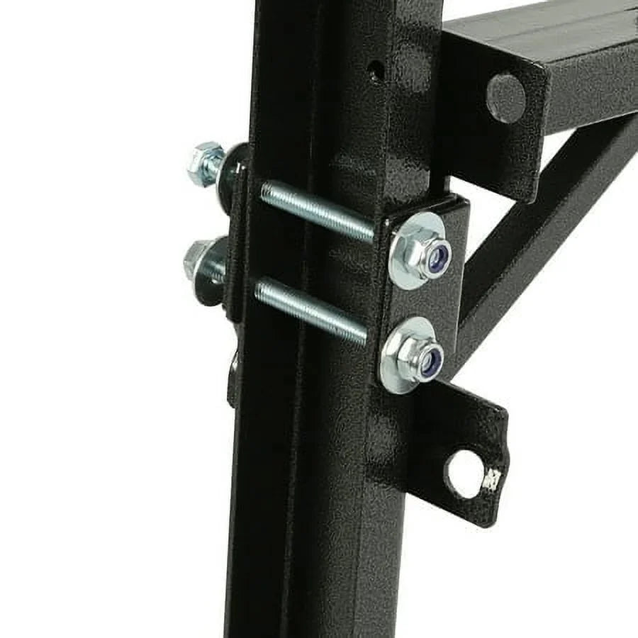 Kojem Adjustable Universal Trailer Ladder Rack Side Mount 2 Bars for Enclosed Cargo Trailer Exterior Out Side Wall - Carry 1 or 2 Ladders