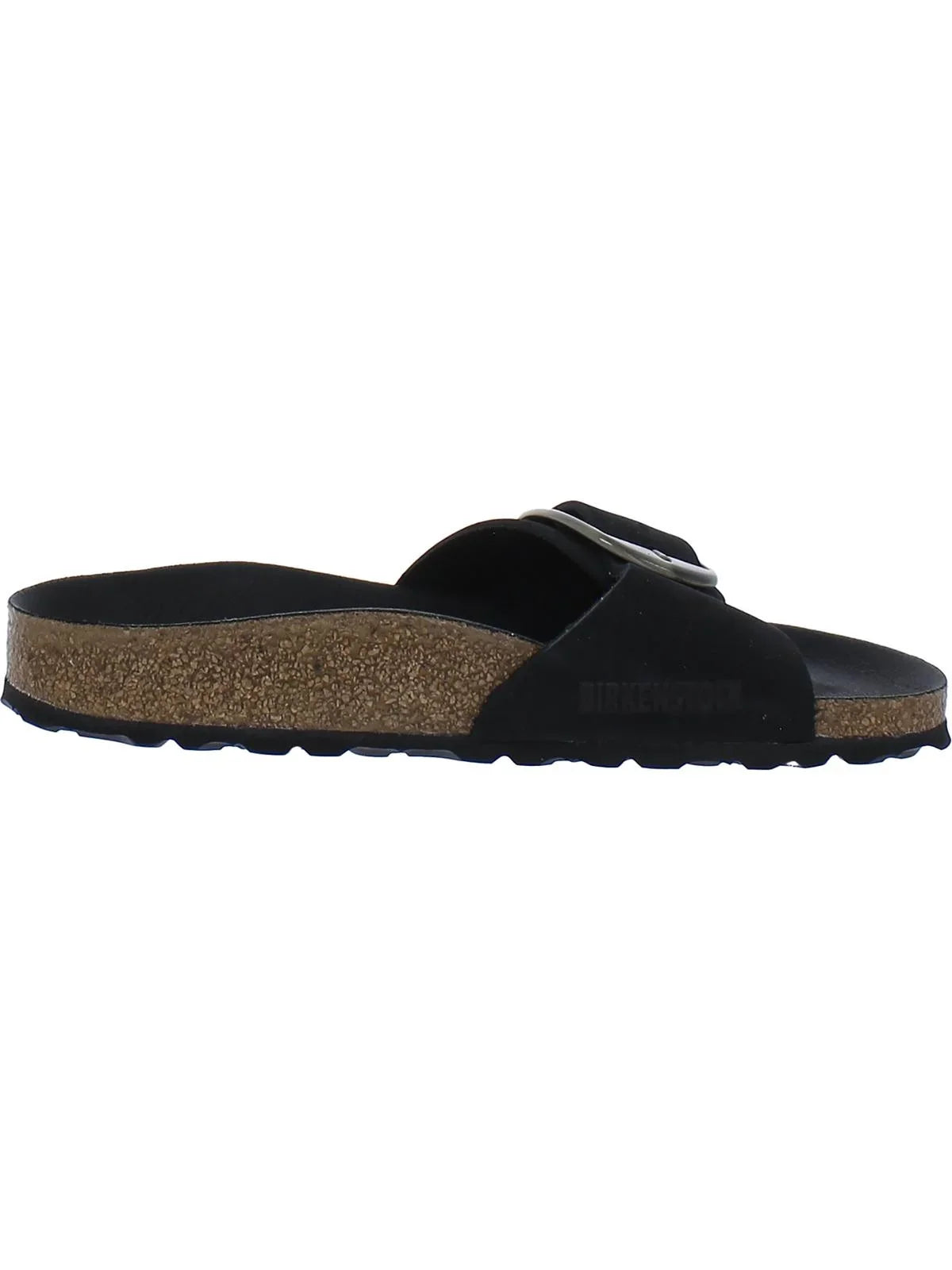 Birkenstock Womens Madrid Big Latch Nubuck Footbed Slide Sandals