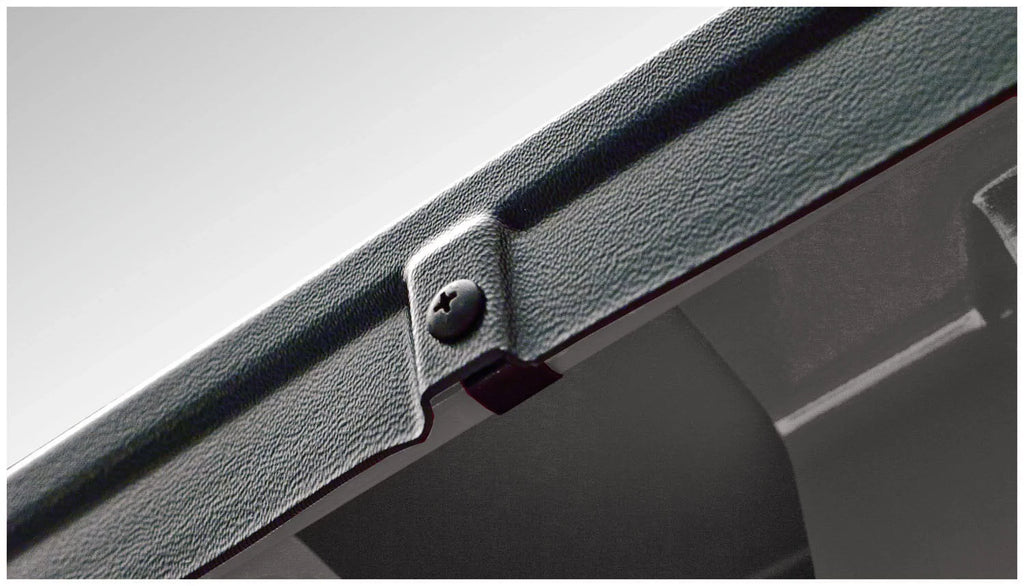 Bushwacker by RealTruck Ultimate BedRail Caps - SmoothBack w/o Stake Holes|2-Pc, Black, Suitable with 1993-2011 Ford Ranger w/ 6' Bed; 1994-1997 Mazda B4000 w/ 6' Bed (Exc STX Models)