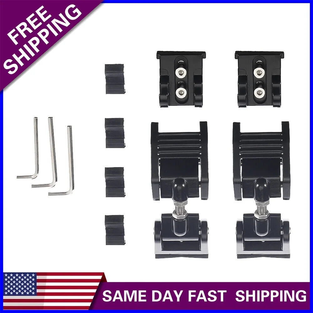 Onemayship 2 Pack Front Hood Latch Lock Catch for Jeep Wrangler JK 07-18 US Secure Vehicle Protection-Black