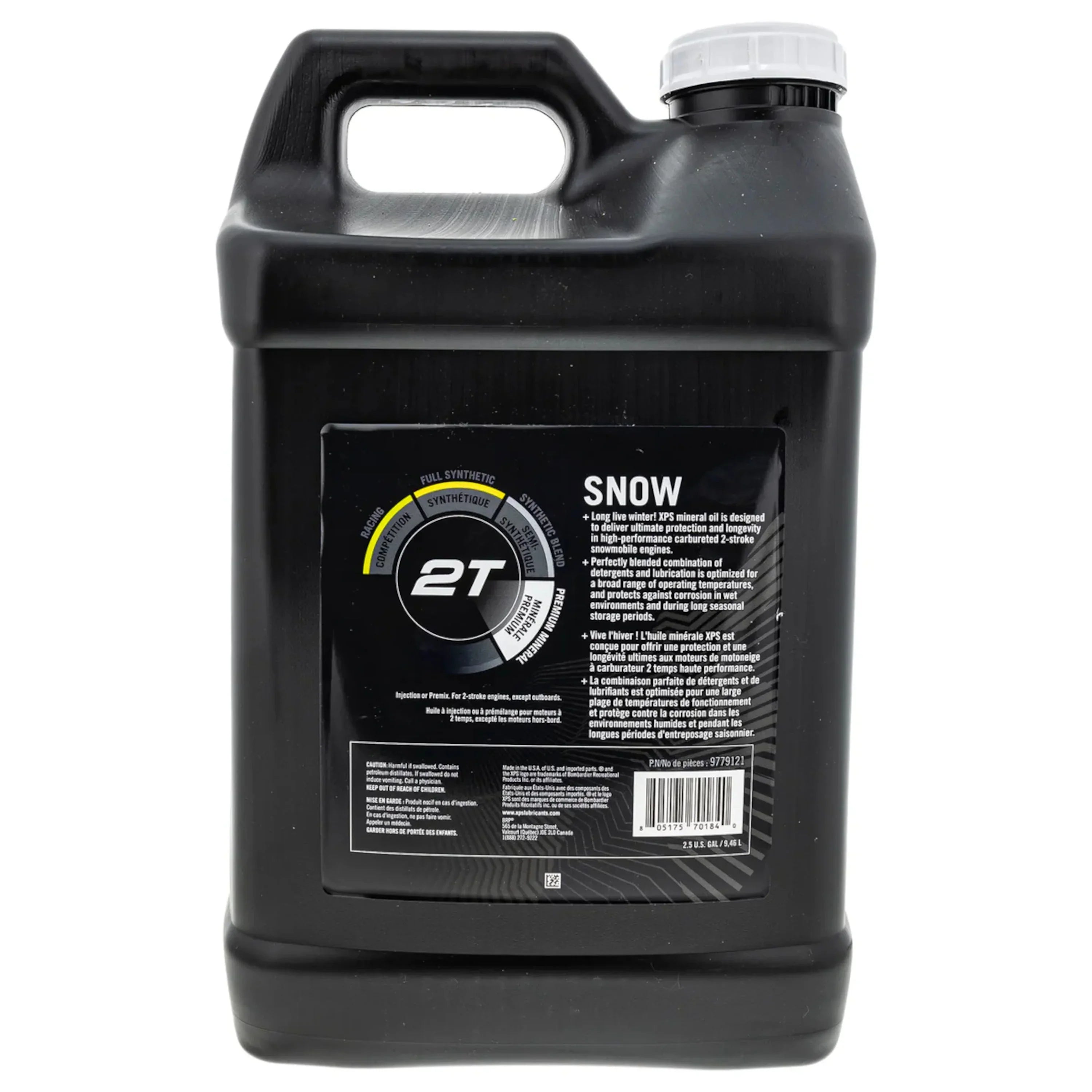 Ski-Doo New OEM XPS Snow 2-Stroke Premium Mineral Oil, 2.5 Gallon, 9779121