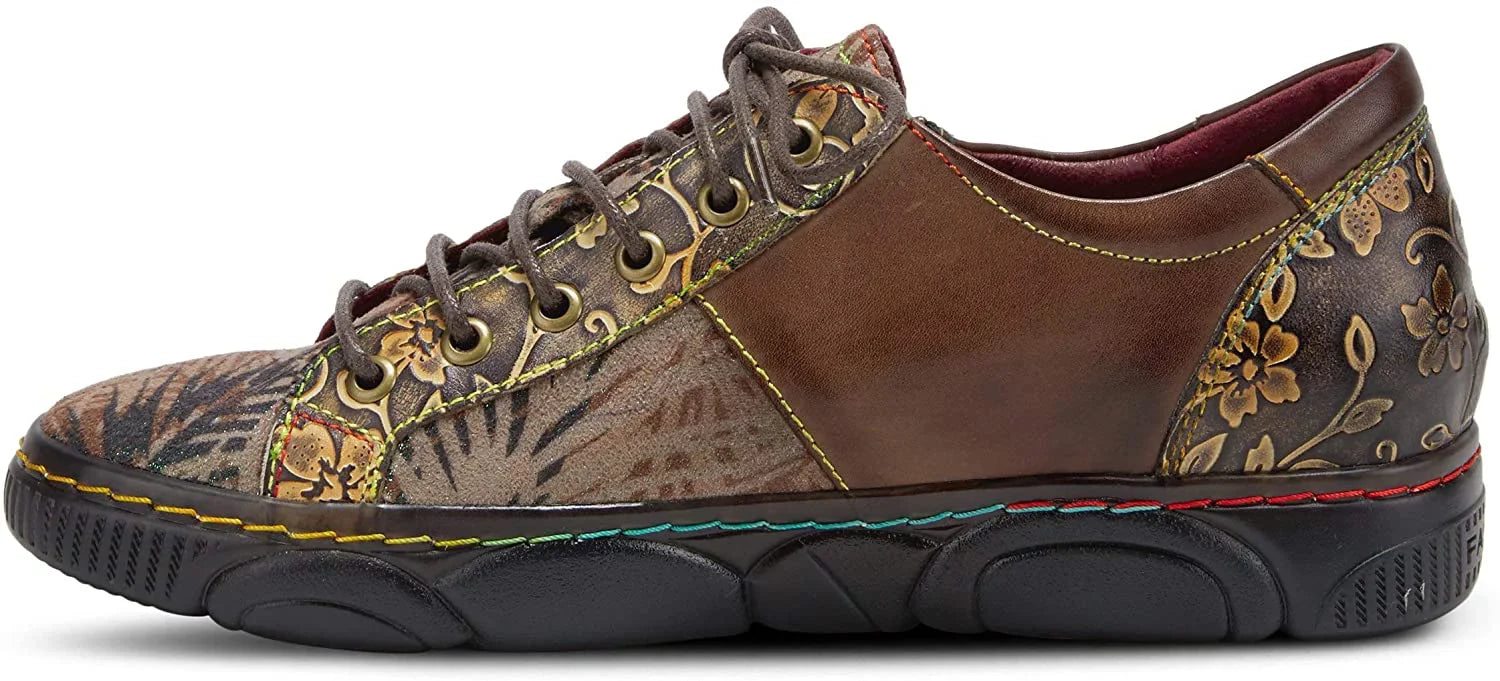 Spring Step LArtiste Womens Danli Sneaker 5.5-6 Taupe Multi