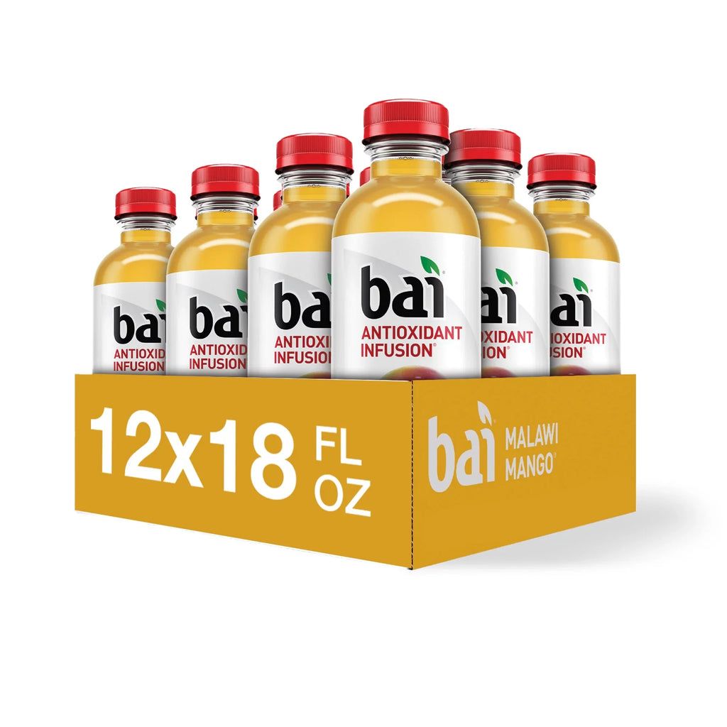 Bai Gluten-Free, Malawi Mango, Antioxidant Infused Drink, 18 Fl Oz, 12 Pack Bottles