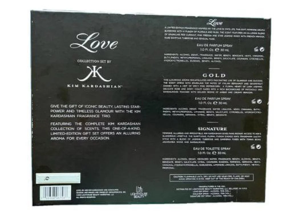 Kim Kardashian Love Collection Set, 3 pc For Her