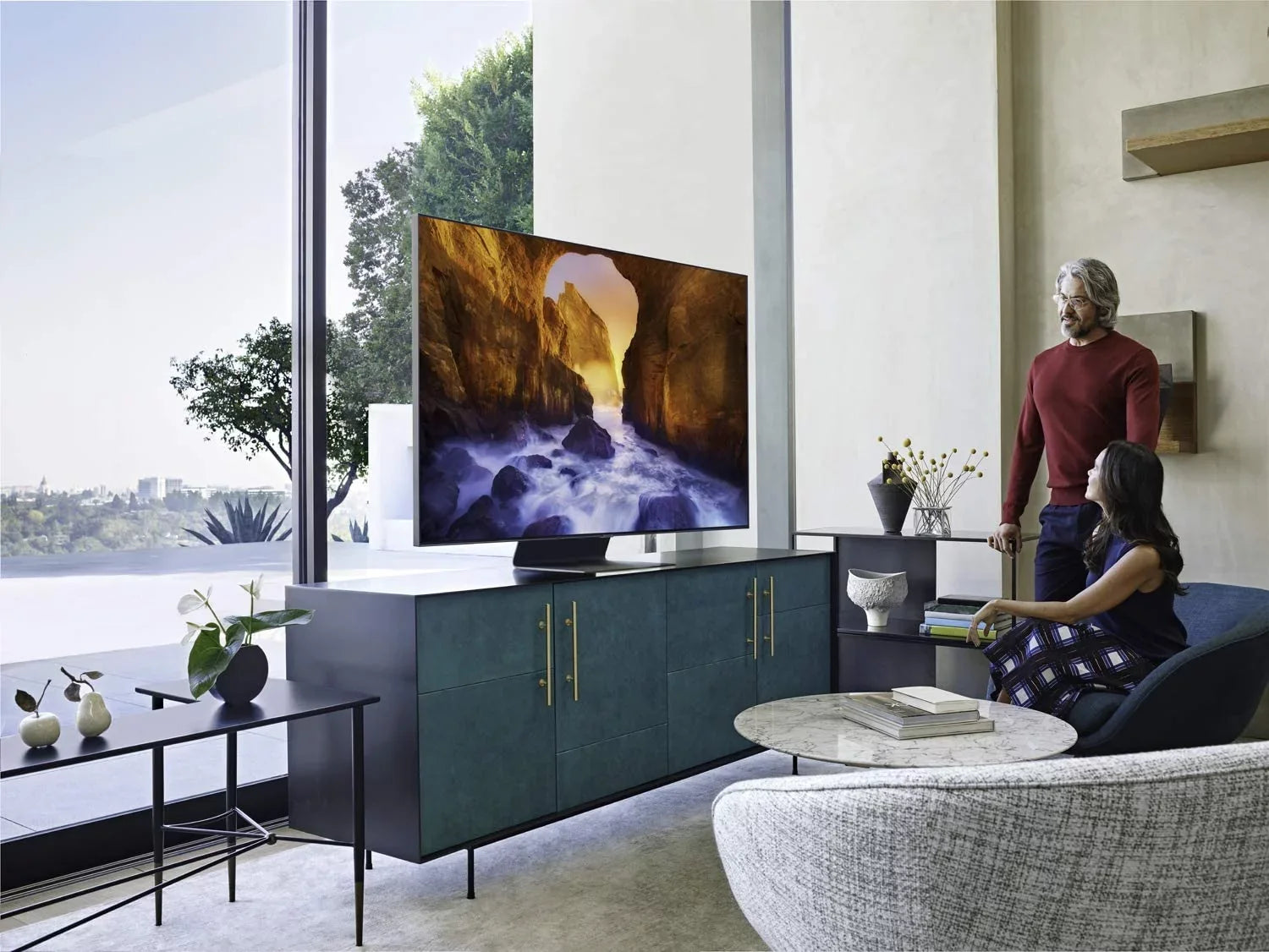 SAMSUNG 75" Class 4K Ultra HD (2160P) HDR Smart QLED TV QN75Q90R (2019 Model)