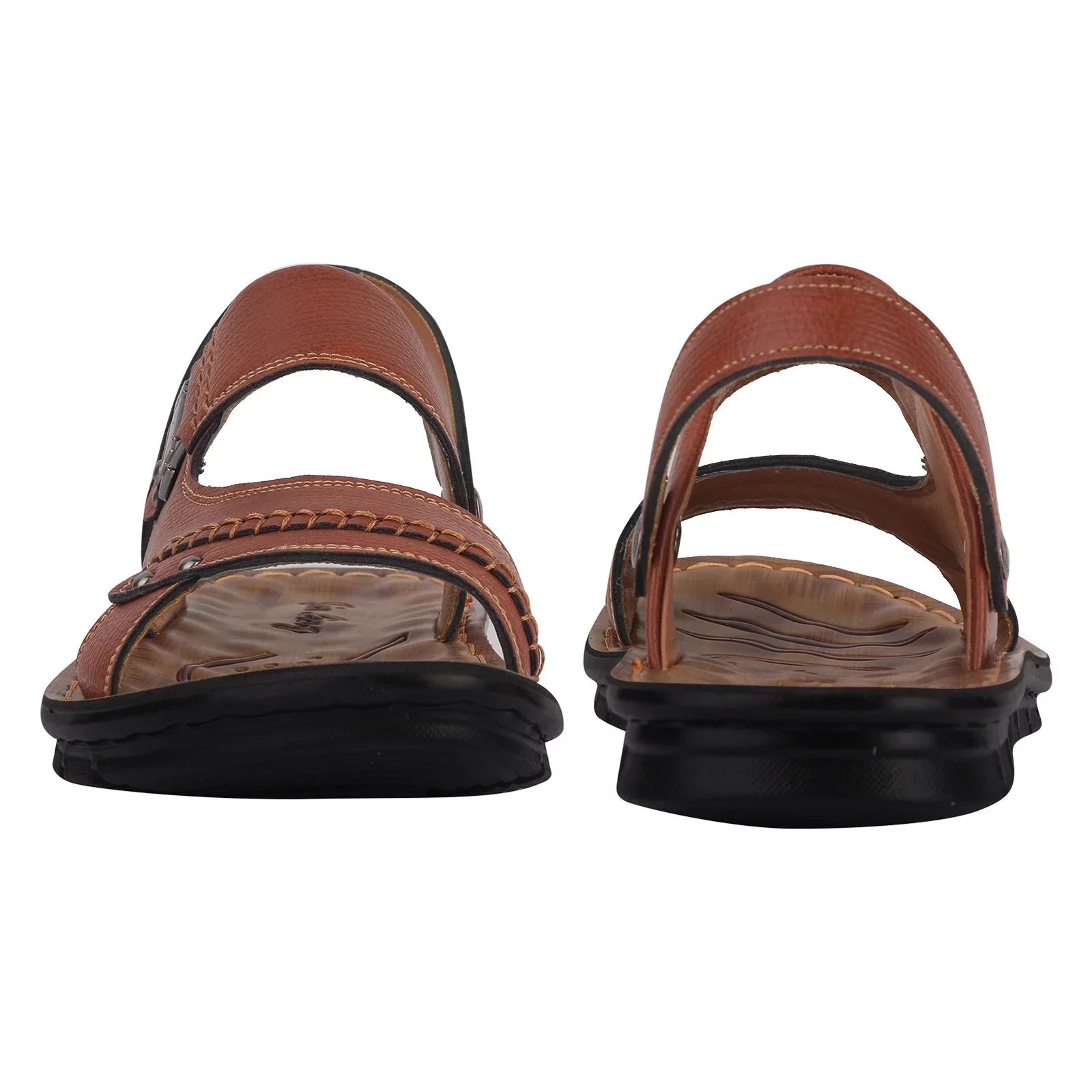 ILJNDTGBE Sandals for Men Leather Hiking Sandals Men Summer Two Wear Clasp Strap Casual Open Toe Flat Soft Bottom Breathable Shoes Sandals