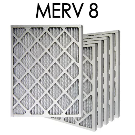 16x16x1 MERV 8 Pleated Air Filter 6PK | 15.5x15.5x.75 - Actual Size