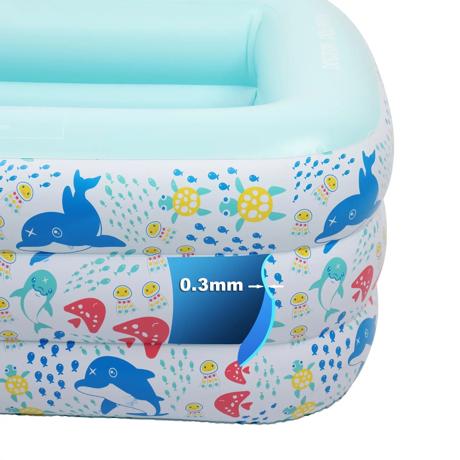 Inflatable Swimming Pool, Family Full-Sized Above Ground Swimming Pools,Inflatable Swim Pool for Kids, Indoor & Outdoor XH - 82.7"*55"*23.6"