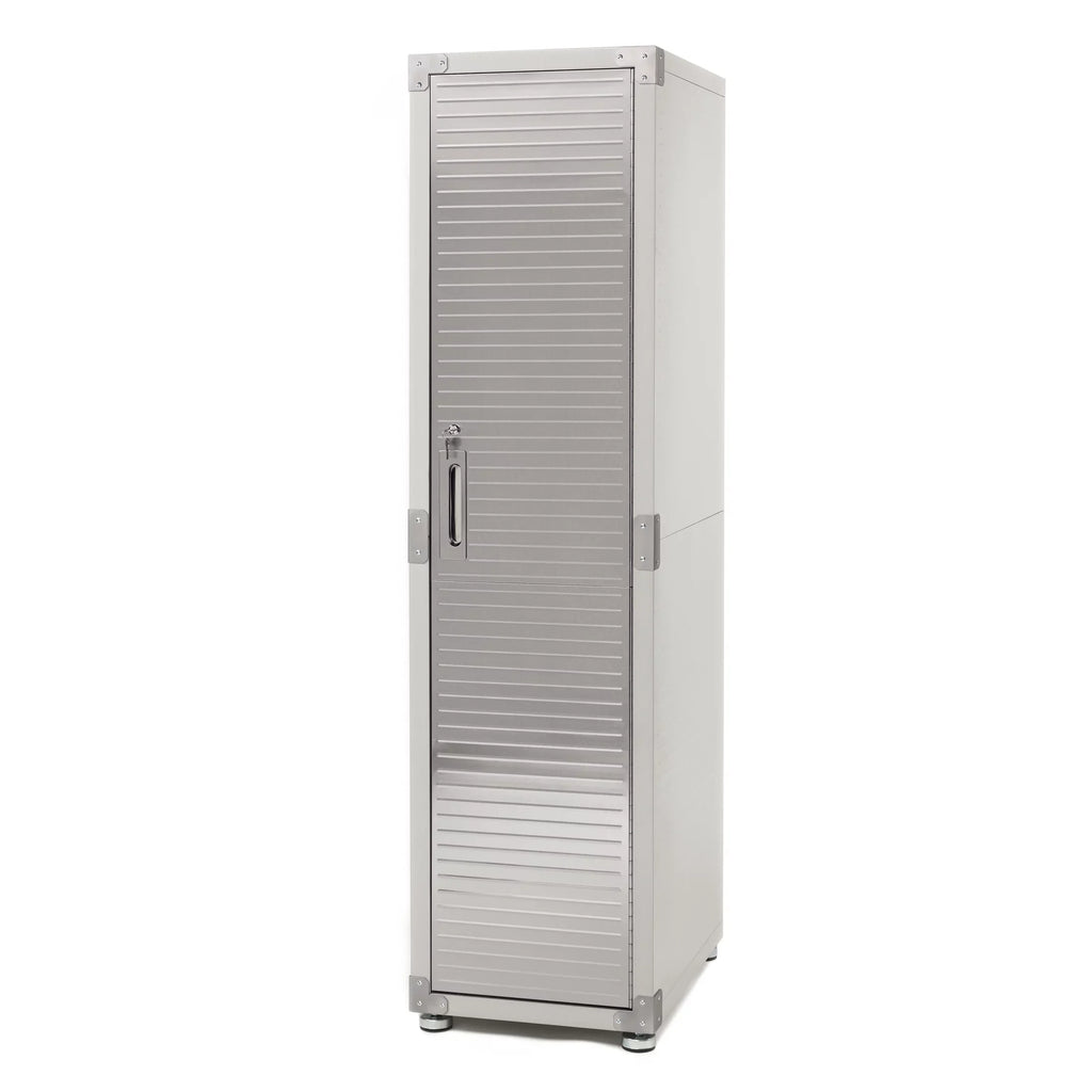 Seville Classics UltraHD Locker Storage Cabinet, 18" W x 24" D x 72" H, Granite Gray