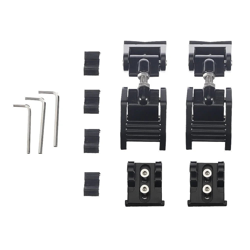 Onemayship 2 Pack Front Hood Latch Lock Catch for Jeep Wrangler JK 07-18 US Secure Vehicle Protection-Black