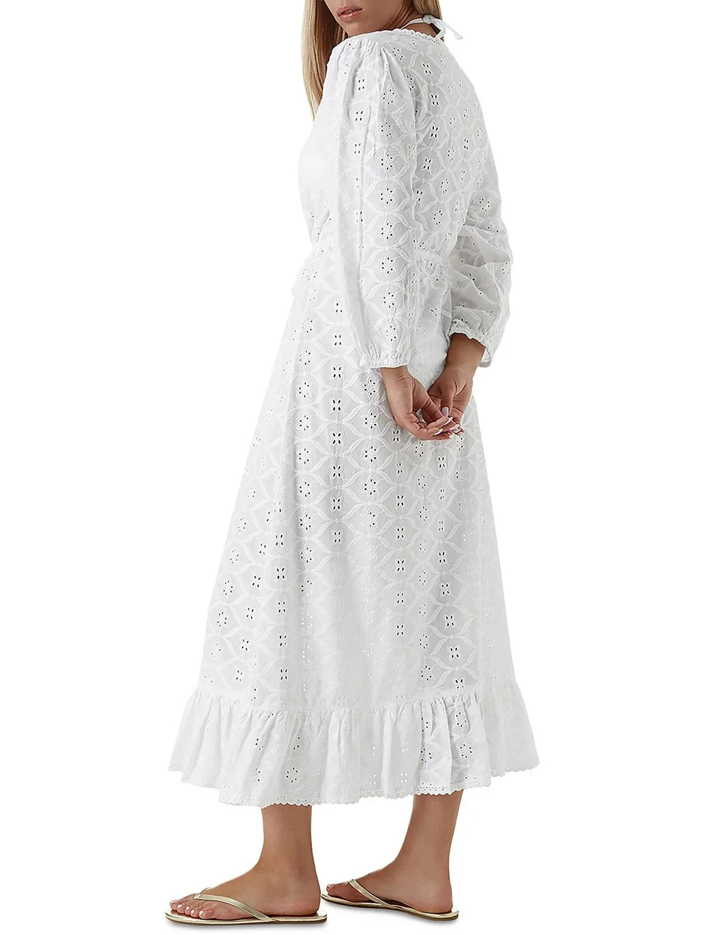 Melissa Odabash Womens Embroidered Long Shield