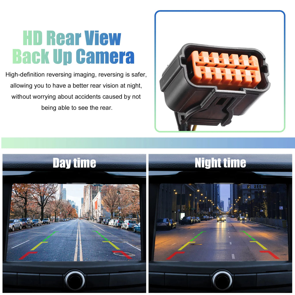 Rear View Back Up Camera Waterproof 95760-E6201 for Hyundai Sonata 2015-2017 Plastic Metal Black