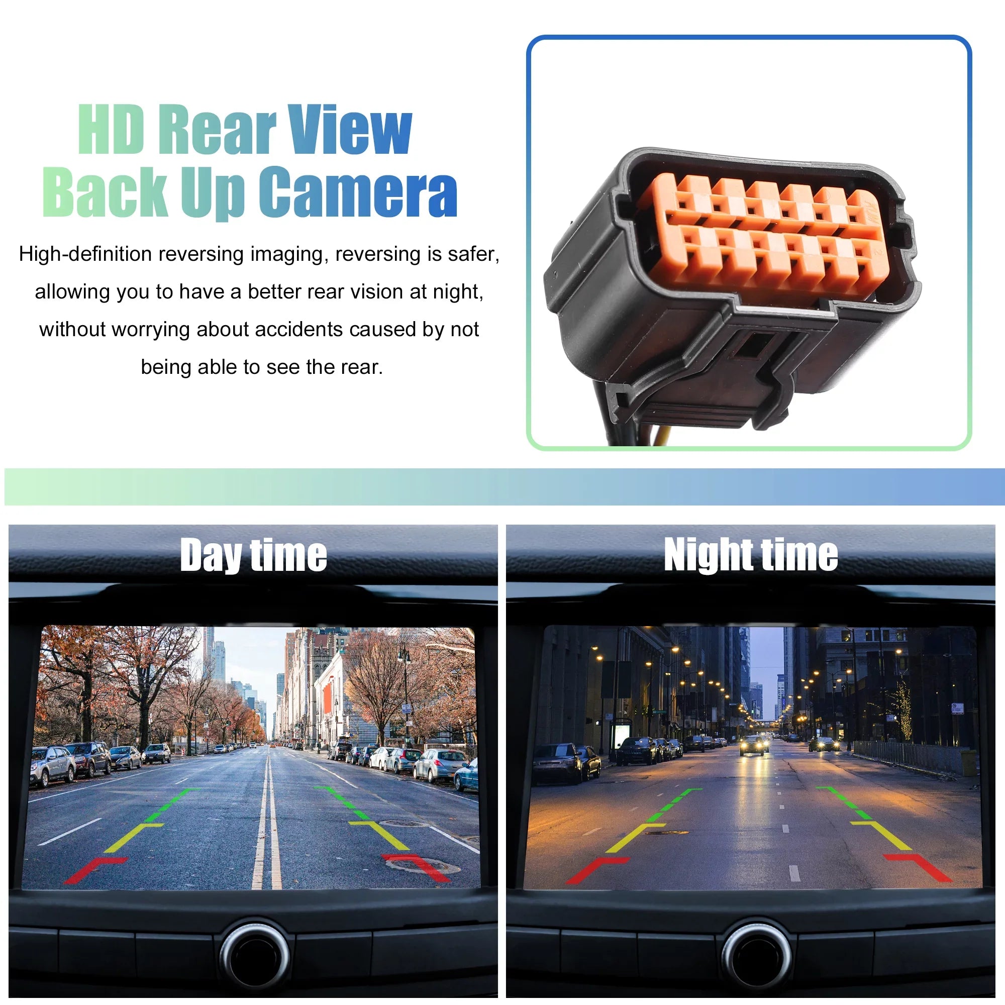 Rear View Back Up Camera Waterproof 95760-E6201 for Hyundai Sonata 2015-2017 Plastic Metal Black