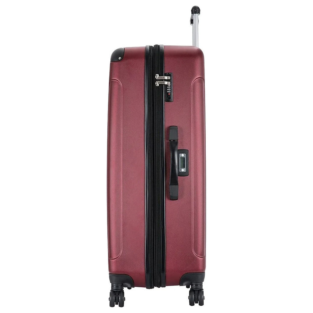 DUKAP INTELY PC/ABS Plastic 4-Wheel Spinner Luggage Wine (DKINT00L-WIN)