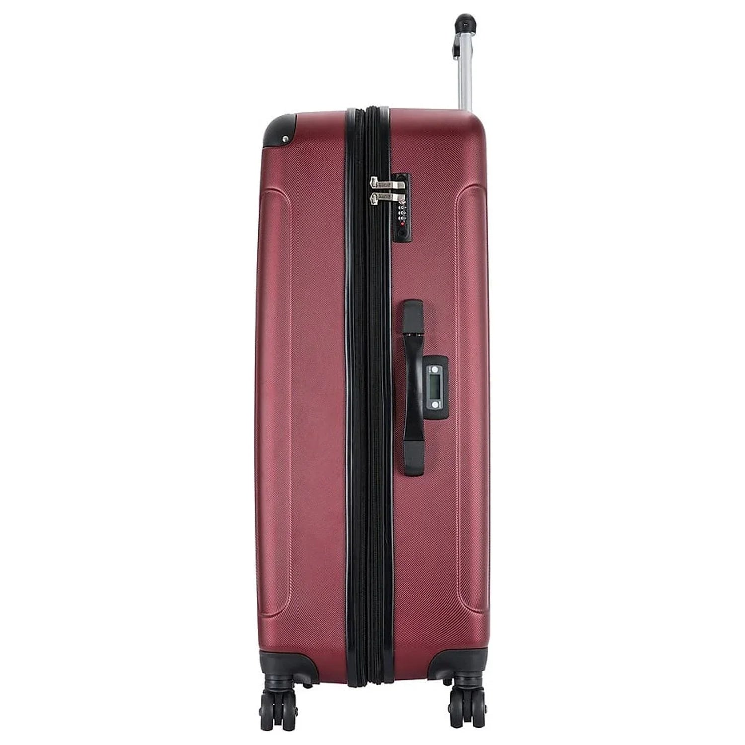 DUKAP INTELY PC/ABS Plastic 4-Wheel Spinner Luggage Wine (DKINT00L-WIN)