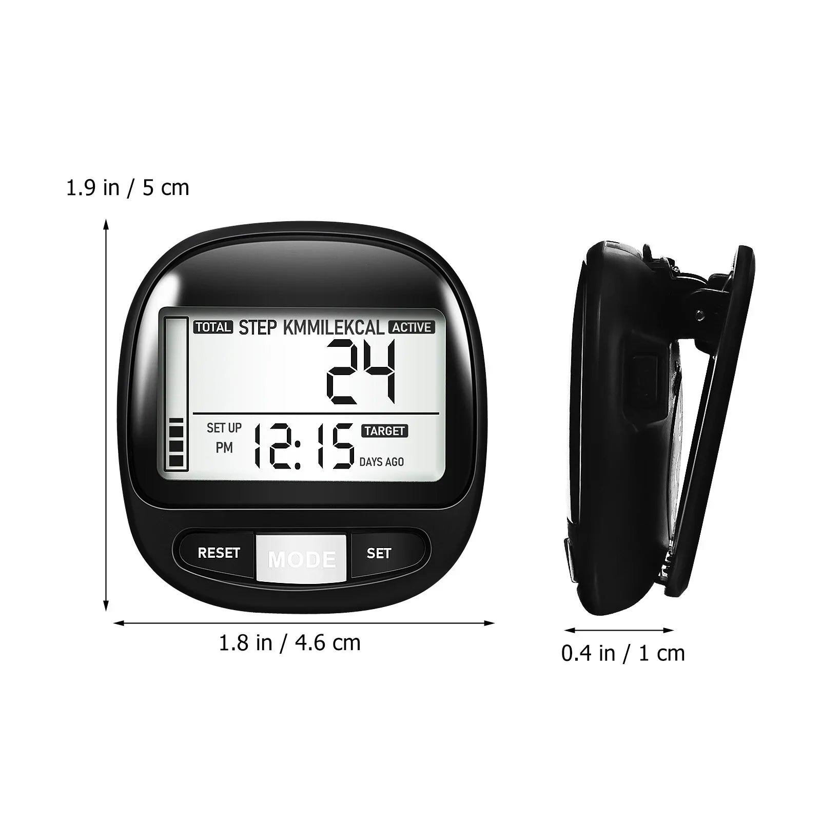 Yueyihe Walking Pedometer Portable Step Tracker Outdoor Pedometer Clip Walking Steps Counter