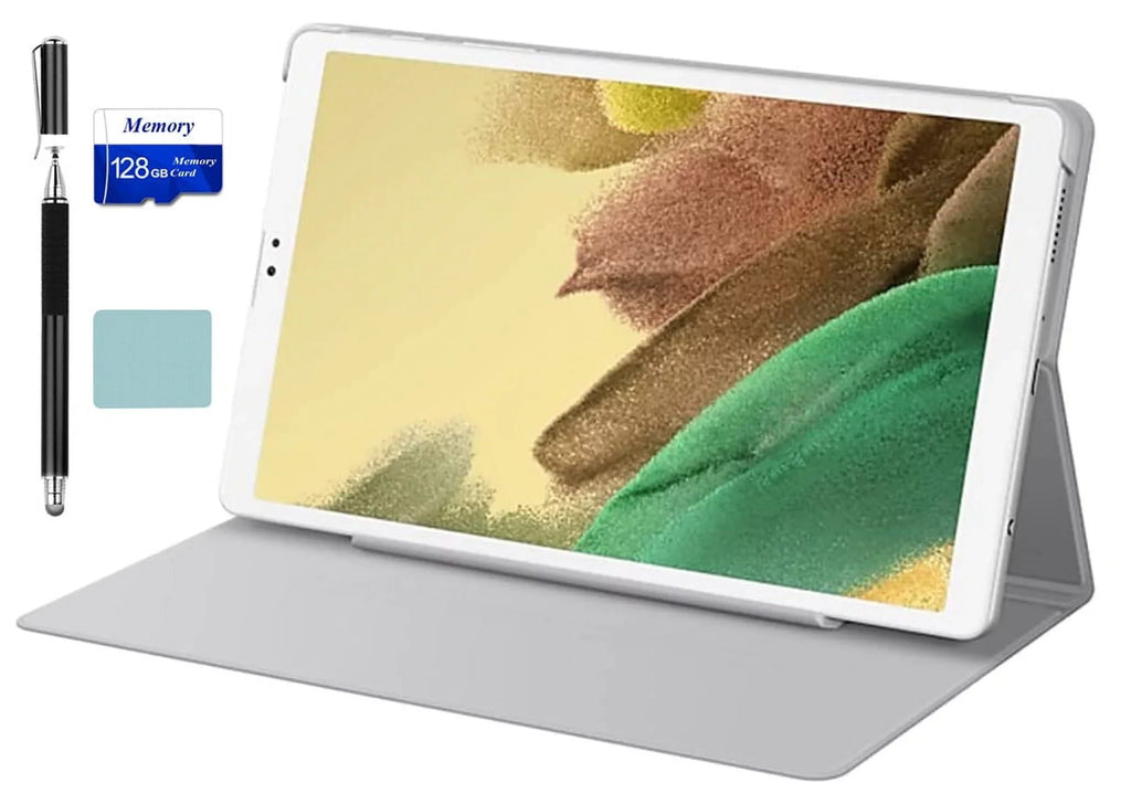 Samsung Galaxy Tab A7 Lite 8.7-inch (1340x800) WiFi Tablet Bundle, Octa-Core Mediatek MT8768T Processor, 3GB RAM, 32GB Storage, Android Q, Silver + Mazepoly Accessories