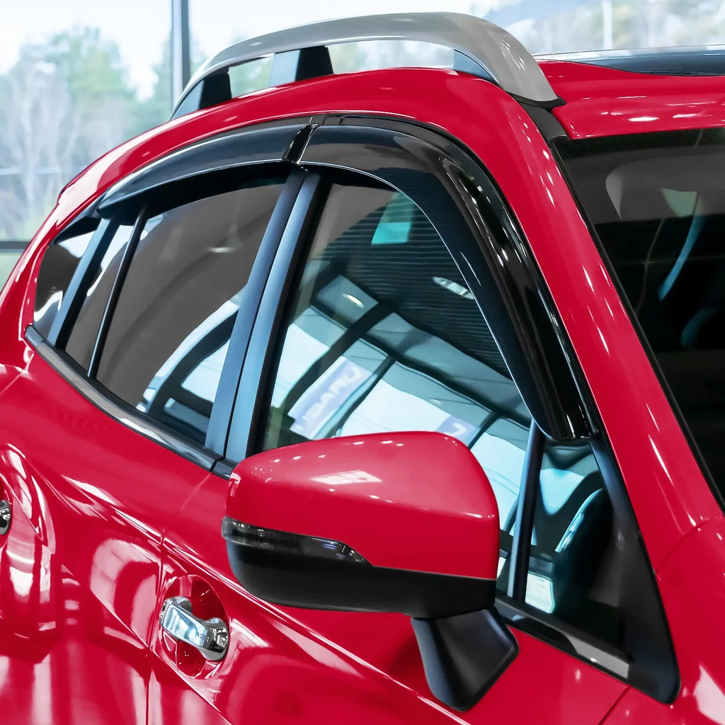 Voron Glass Tape-on Extra Resilient Rain Guards for Subaru XV Crosstrek 2018-2024, Window Deflectors, Vent Window Visors, 6 Pieces - 100489