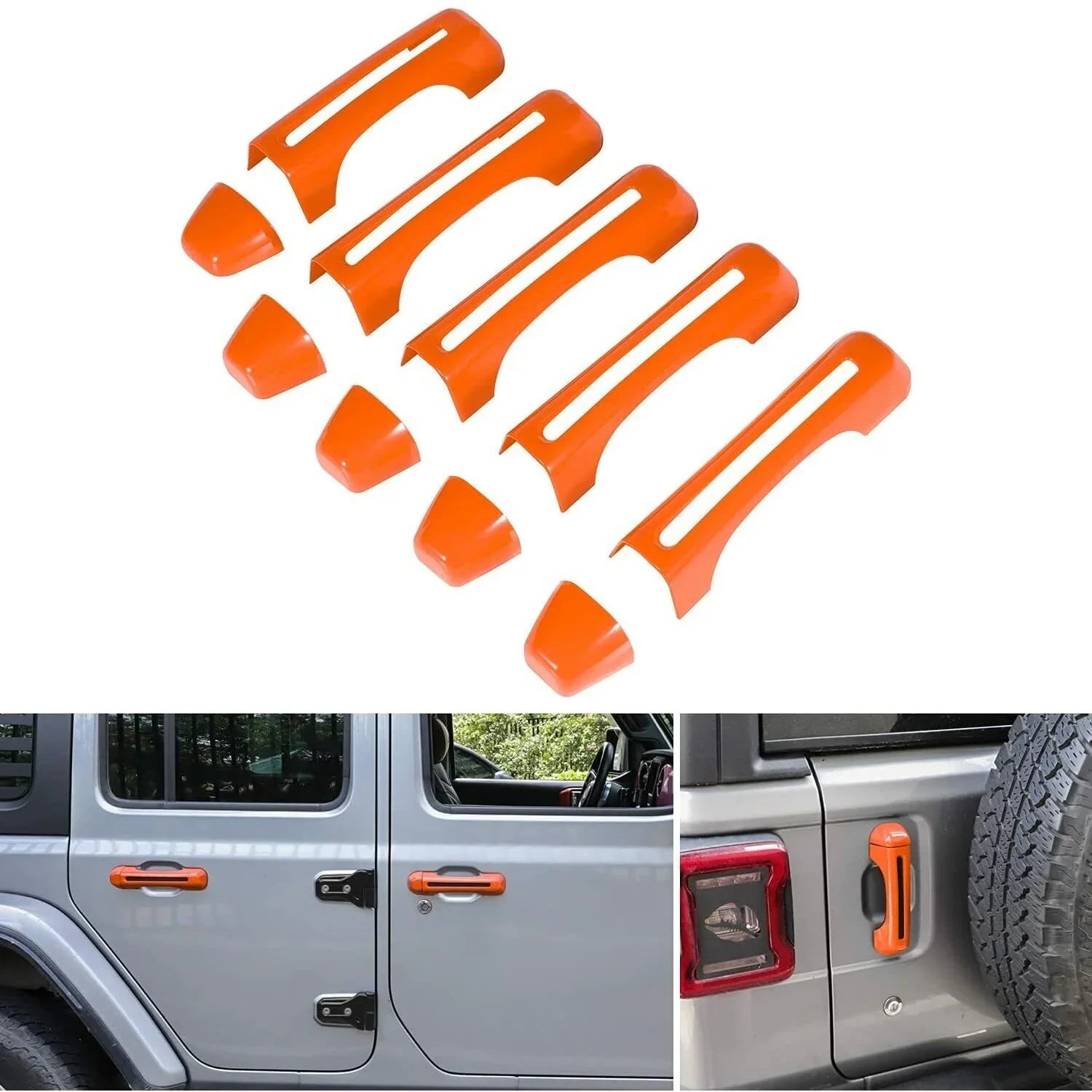 Teledu 10X Door & Tailgate Handle Shield Trim JLU 4Door