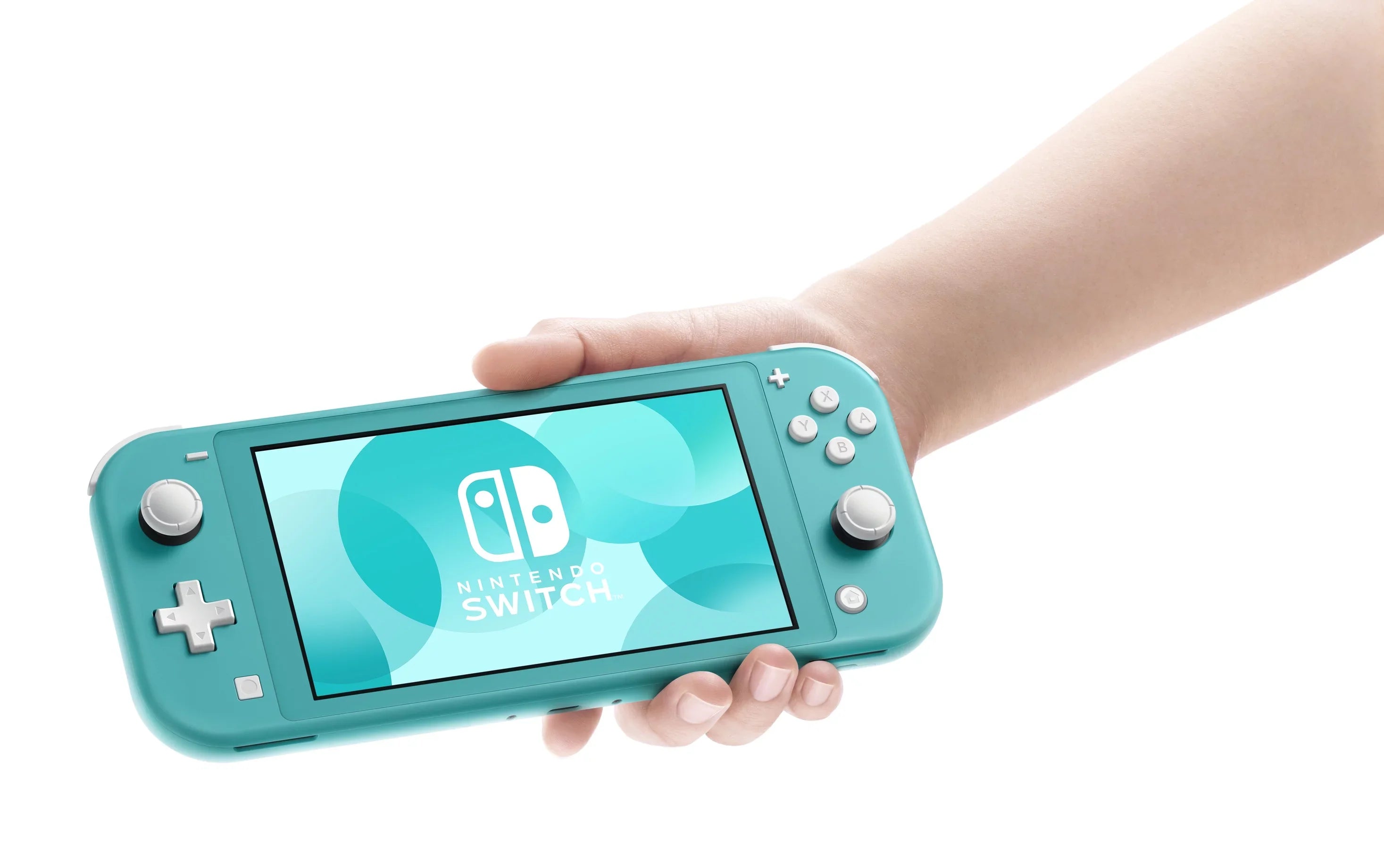 Nintendo Switch Lite (Turquoise) Bundle with 6Ave Cleaning Cloth + Pokemon Shield