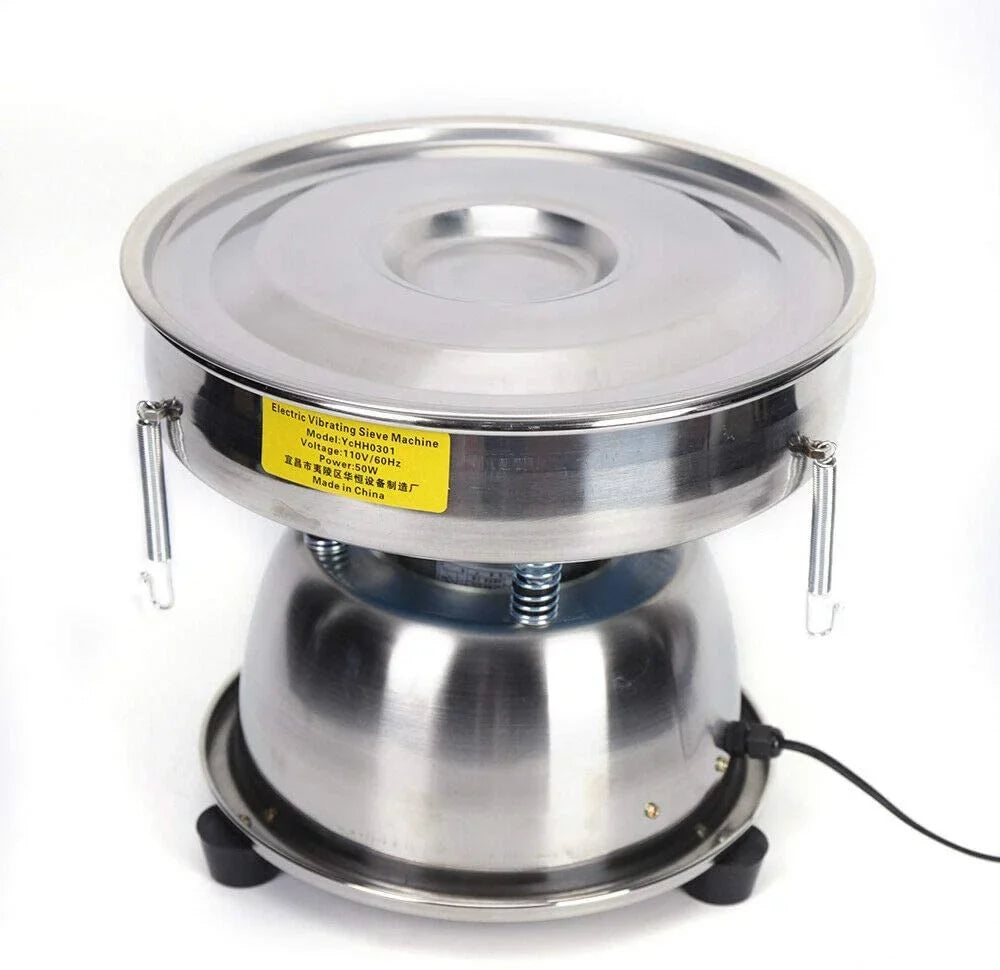 Electric Flour Sifter, Powder Vibration Sieve Machine Shaker Sifter for Commercial Home Kitchen Baking