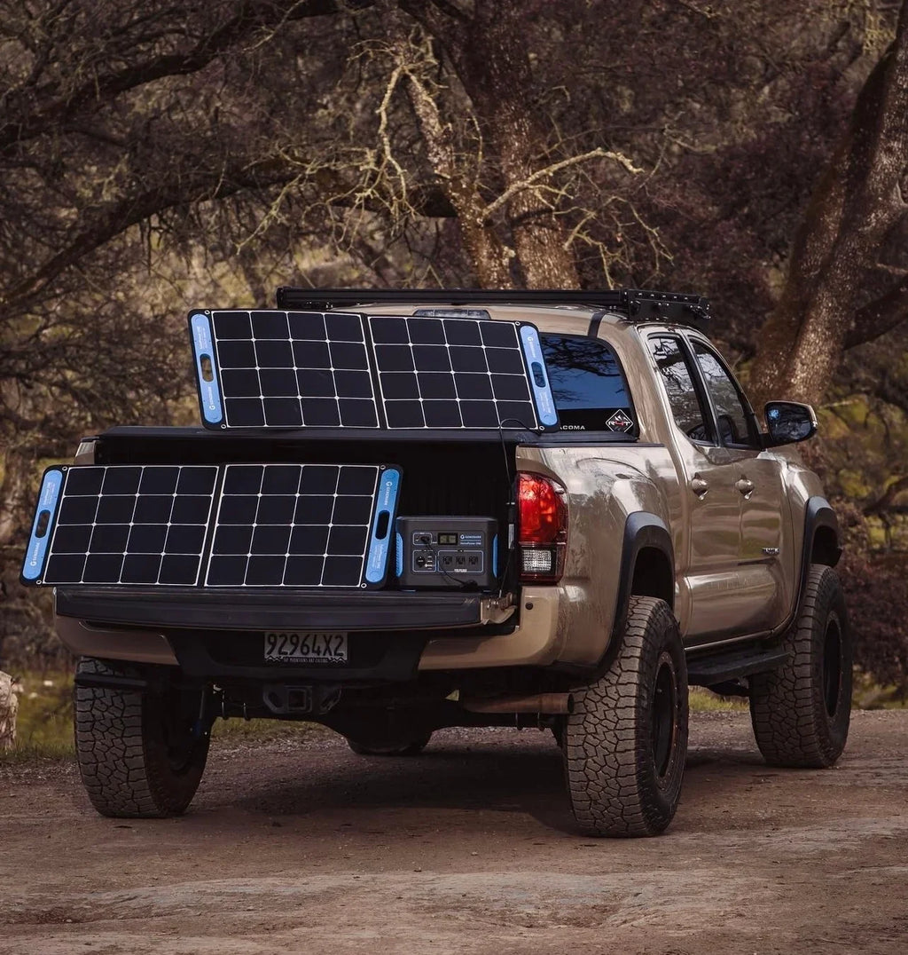 GENEVERSE 100 Watts SolarPower One Monocrystalline Portable Solar Panel with built-in USB-C and USB-A ports
